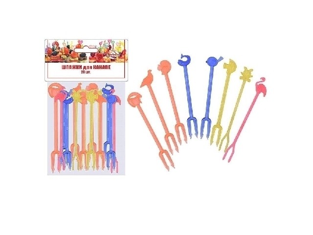 Шпажки для канапе Зоопарк 20шт МГ76-70